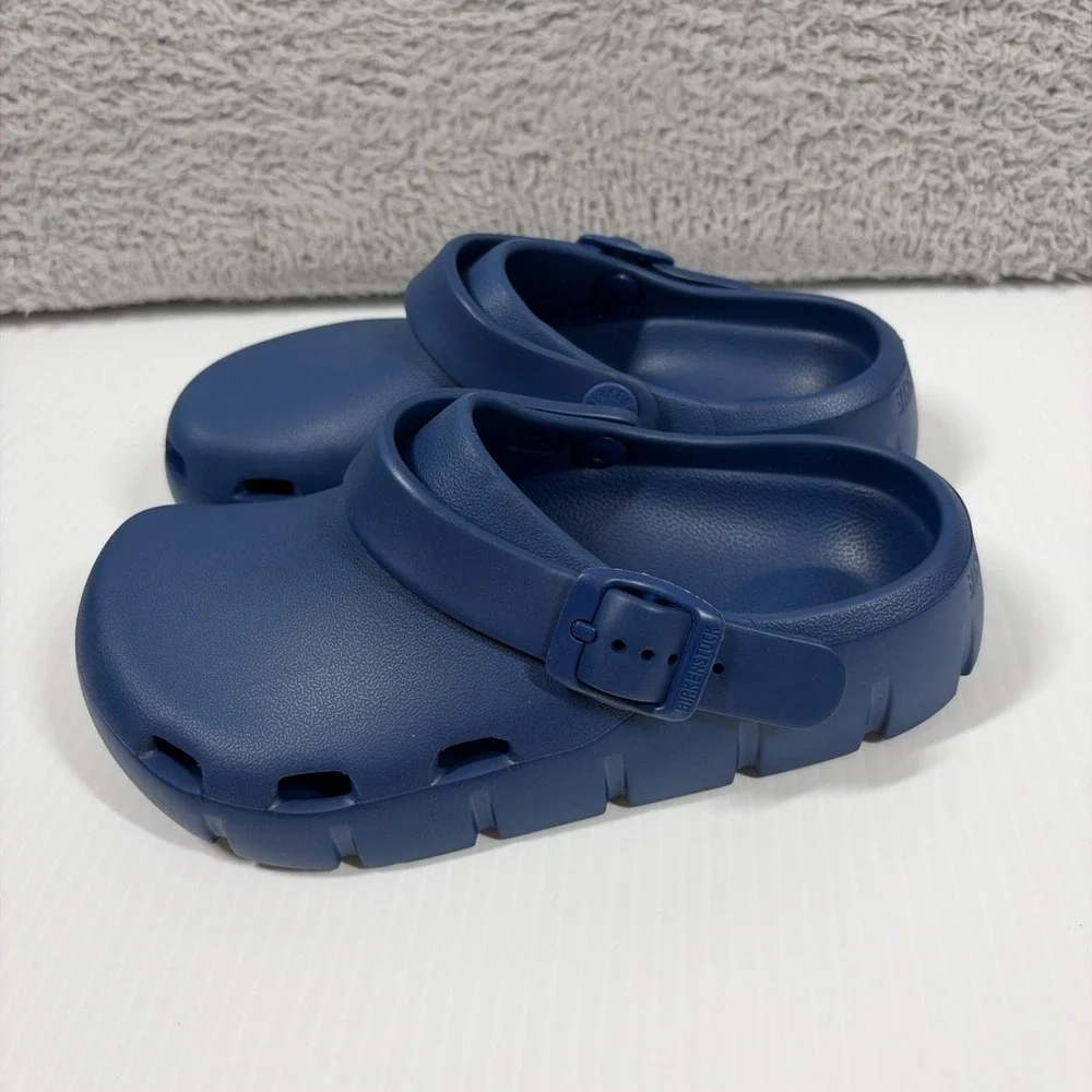 Birkenstock Birki Flow Big Kids Navy Blue C11 - 29 185 Clog Sandal - NEW No Box